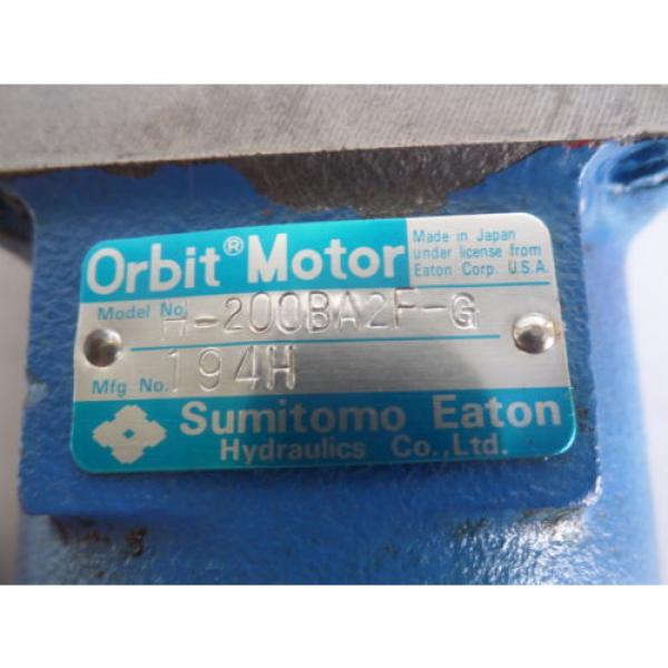 IKEGAI FX20Z SUMITOMO EATON ORBIT MOTOR H-200BA2F-G LOT# 1740M #6 image