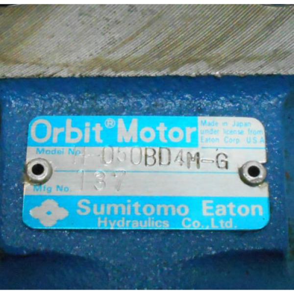 Sumitomo Eaton Hydraulic Orbit Motor, H-050BD4M-G, Used, WARRANTY #5 image