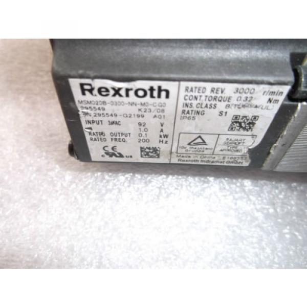 Rexroth Servomotor MSM020B-0300-NN-M0-C G0 mit Rexroth Linearschiene #2 image