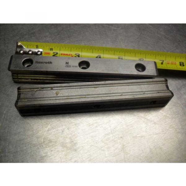 qty 2 - Rexroth 7873 16Q01 Linear Bearings Rail Guild 162MM long x 23MM wide #3 image