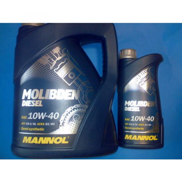 6L MANNOL Molibden Diesel 10W-40 API CG-4/CF-4/SJ Motoröl Öl 10W40 ACEA E2/B3/A2 #1 image