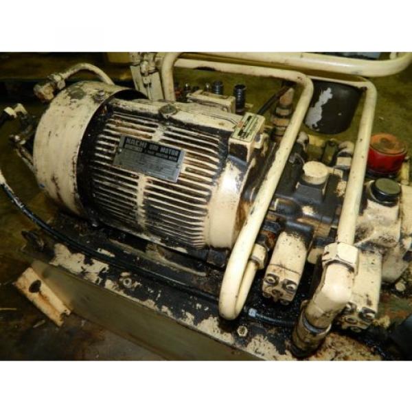 Nachi 3 HP Oil Hydraulic Unit, Nachi Variable Vane Pump VDR-11B-1A2-1A2-22, Used #5 image